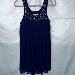Tramp Sequined Ladies Tank Blouse Flowy Size Medium NWT Late Y2K